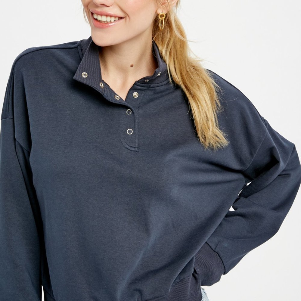 🆕Navy Blue Pullover Sweater